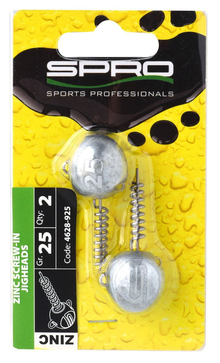 Spro Zinc Screw-In JigHeads 2PC