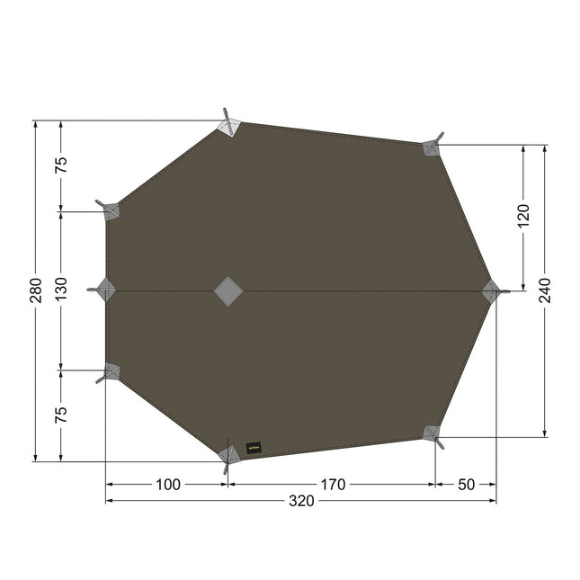 Tatonka Tarp Wing 3LT - Stone Grey Olive