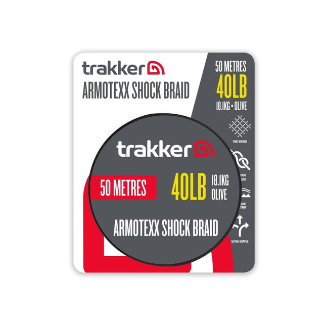 Trakker Armotexx Shock Braid 40lb 18.1kg 50m