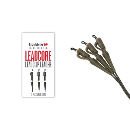 Trakker Leadcore Leadclip Leader 3 Pack 75cm