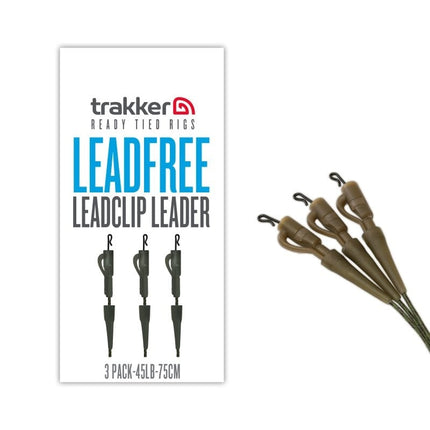 Trakker Leadfree Leadclip Leader 3 Pack 75cm