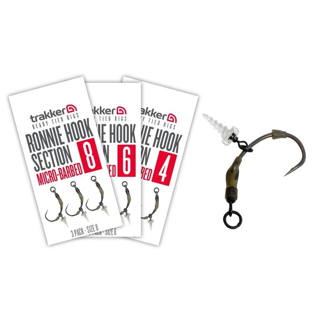 Trakker Ronnie Hook Section x 3 - Barbed