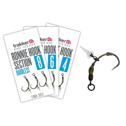 Trakker Ronnie Hook Section x 3 - Barbless