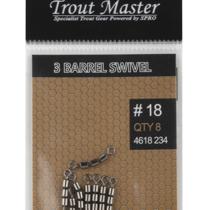 Trout Master Trout Master 3 Barrel Snap Swivel