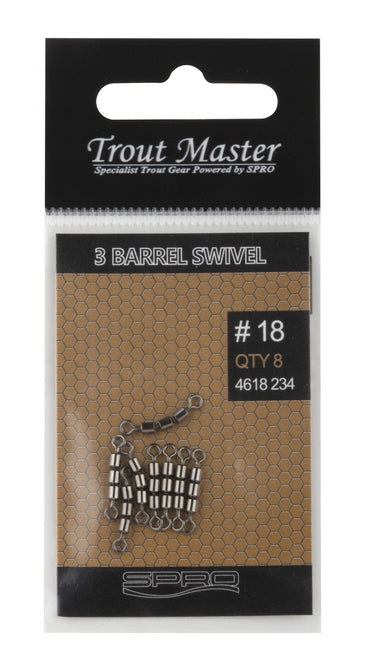 Trout Master Trout Master 3 Barrel Snap Swivel
