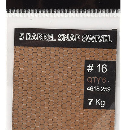 Trout Master Trout Master 5 Barrel Snap Swivel