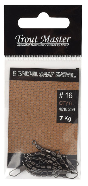 Trout Master Trout Master 5 Barrel Snap Swivel