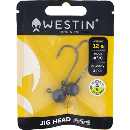 Westin Jig Head #3/0 Black Nickel 2PCS Tungsten