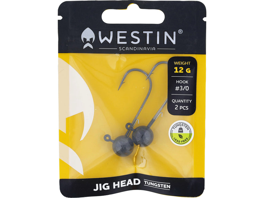 Westin Jig Head #3/0 Black Nickel 2PCS Tungsten