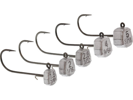 Westin Micro Ned Jighead 1.5G #4 3PCS Natural Lead Black Nickel