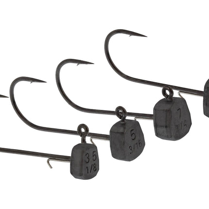 Westin Ned Jig Head #3/0 Black Nickel 2PCS Tungsten