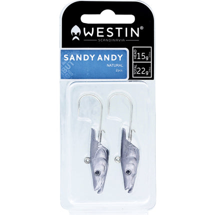 Westin Sandy Andy Jig Spare Head Natural 2PCS