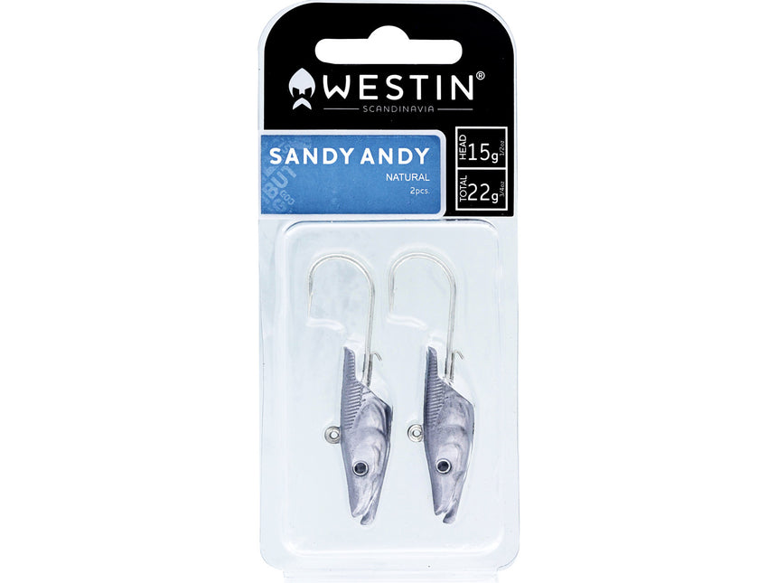 Westin Sandy Andy Jig Spare Head Natural 2PCS