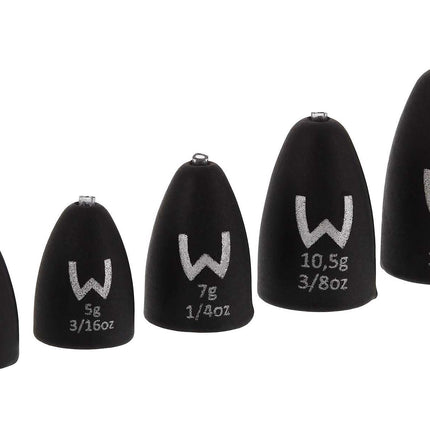 Westin Tungsten Bullet Weights Matte Black