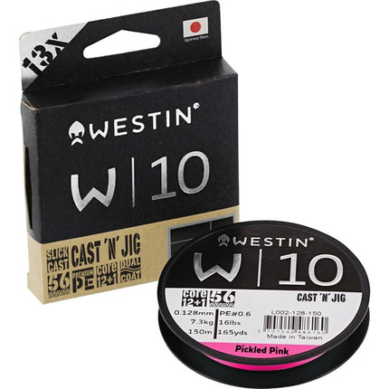 Westin W10 13-Braid Cast 'N' Jig Pickled Pink 110M/110YDS