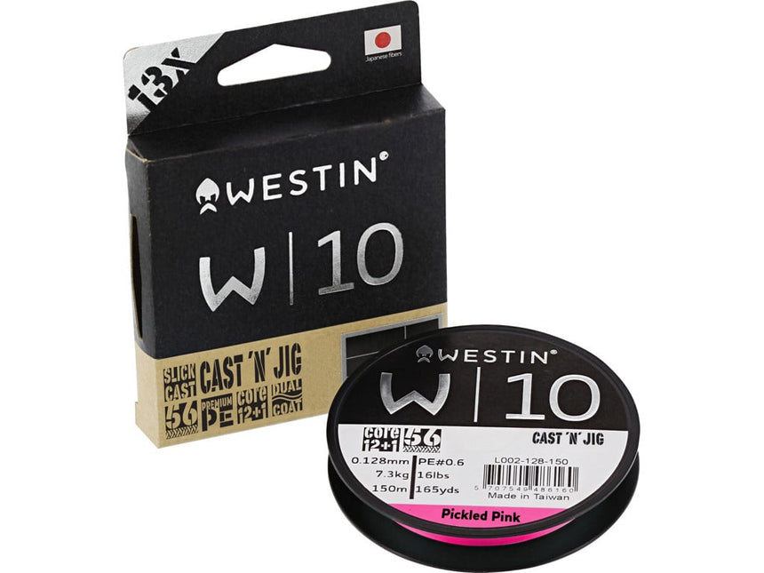 Westin W10 13-Braid Cast 'N' Jig Pickled Pink 110M/110YDS