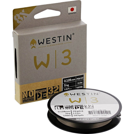 Westin W3 8-Braid 150M/165YDS Smokey Grey
