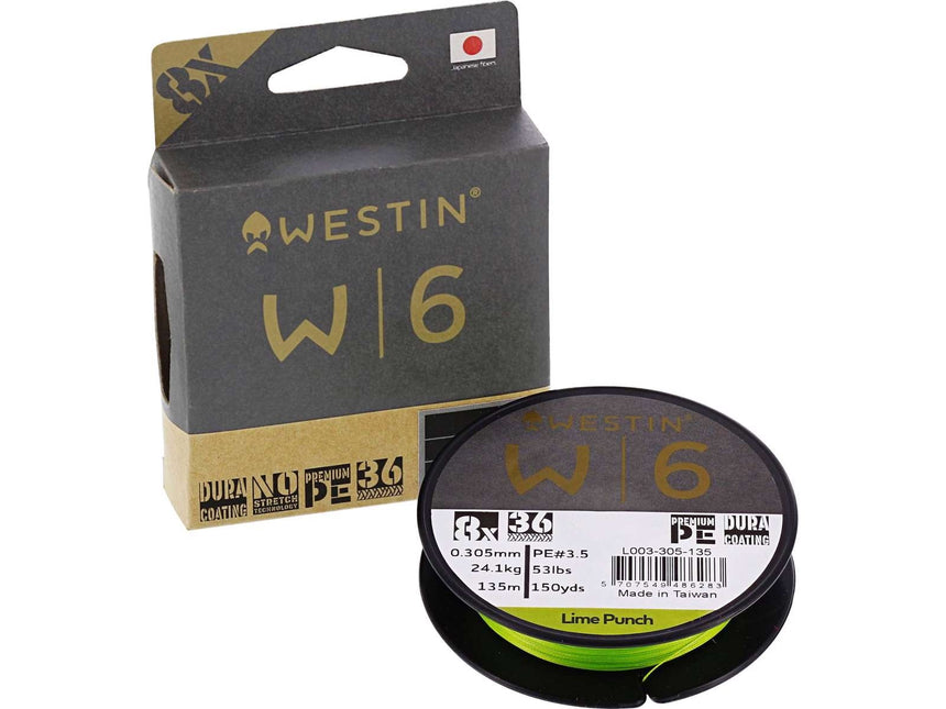 Westin W6 8 Braid Lime Punch 135M/150Yds