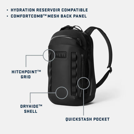 Yeti Cayo Backpack 25L - Black